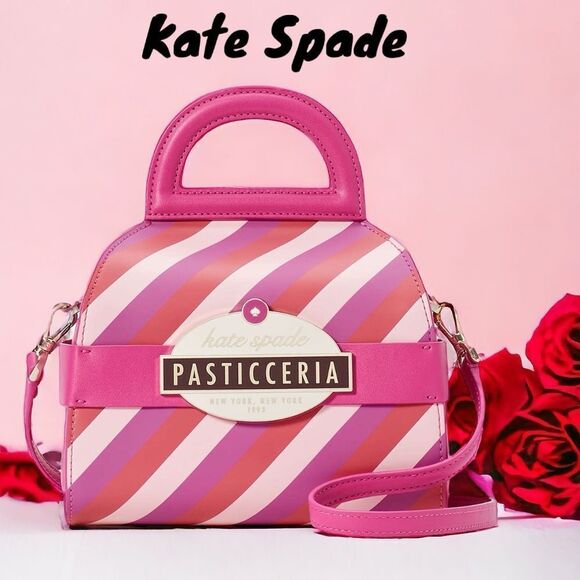 KATE SPADE NWT DOLCI PASTRY BOX CROSSBODY BAG SATCHEL LEATHER - Picture 2 of 7